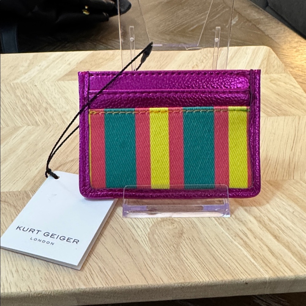 Kurt Geiger Fuchsia and Multicolor Card Holder - Picture 2 of 6